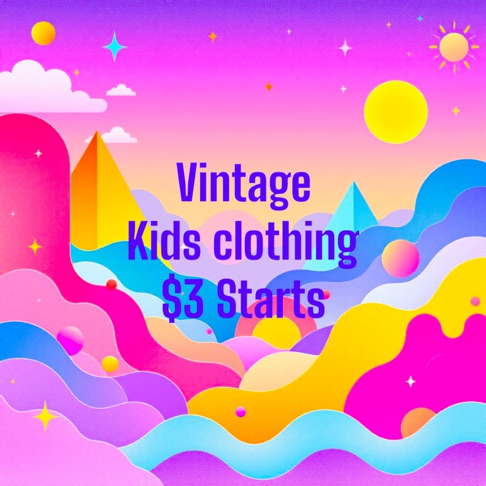 Vintage Kids Clothjng